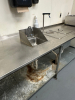 10' X 20" BEVERAGE STATION TABLE W/ HAND SINK, WATER DISPENSER, AND ICE KEEPER., - 2