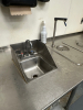 10' X 20" BEVERAGE STATION TABLE W/ HAND SINK, WATER DISPENSER, AND ICE KEEPER., - 3
