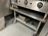 36" X 30" LOW BOY STAINLESS EQUIPMENT STAND W/ 1" SIDE AND BACK SPLASH. - 2