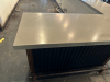 40' X 7' L SHAPED MELAMINE TOP BAR W/ 2" METAL FOOT RAIL. - 7