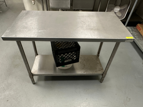 48" X 24" STAINLESS TABLE