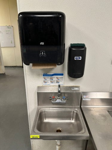 WALL MOUNTED STAINLESS HAND SINK