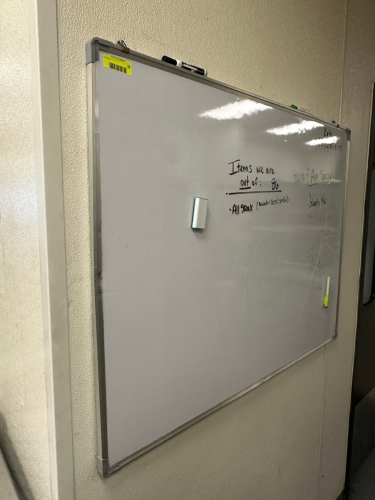 5' X 3' DRY ERASE BOARD
