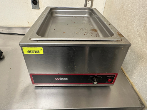 WINCO COUNTER TOP ELECTRIC WARMER W/ FULL SIZE PAN.