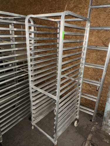 TWENTY PAN ROLL ABOUT TRAY RACK.
