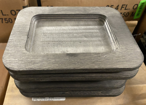 (6) COMPOSITE 1/9TH SIZE RECTANGLE UNDERLAYS ( NEW )