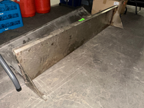 (2) 60" X 12" STAINLESS WALL SHELVES