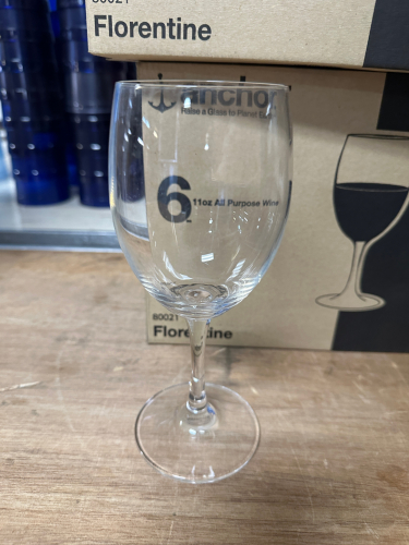 (10) FLORENTINE WINE GLASSES