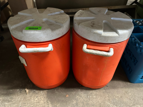 (2) 5 GALLON WATER COOLERS.