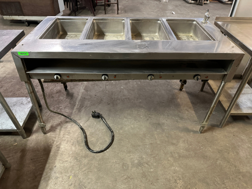 FOUR WELL ELECTRIC STEAM TABLE.