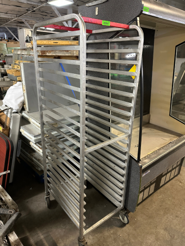 TWENTY PAN ROLL ABOUT TRAY RACK.