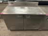 48" TWO DOOR WORK TOP COOLER.