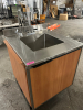 SINGLE WELL STAINLESS PREP SINK AND CABINET. - 2