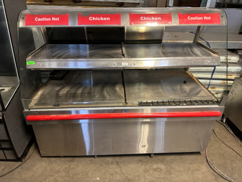 HARDT 7' HOT FOOD GRAB AND GO MERCHANDISER.