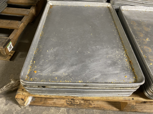 (6) FULL SIZE ALUMINUM SHEET PANS