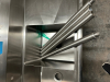 8' THREE WELL STAINLESS POT SINK W/ LEFT AND RIGHT DRY BOARDS. - 3
