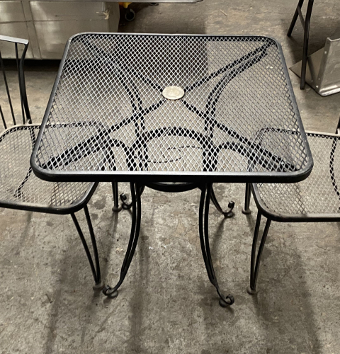 (6) 30" X 30" PATIO TABLES.