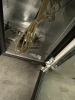 TRUE THREE GLASS DOOR BACK BAR COOLER W/ FOUR GROUP RIGHT SIDE TAP HEAD. W/ LINES AND FITTINGS - 4
