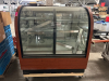 48" CURVED GLASS FRONT DRY DISPLAY CASE. - 2