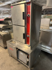 VULCAN COMMERCIAL DOUBLE-COMPARTMENT ELECTRIC CONVECTION STEAMER WITH INTEGRATED STEAM-JACKETED KETTLE. - 9