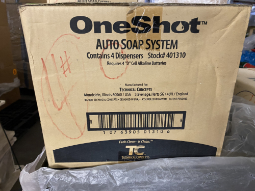 (1) CASE OF ONESHOT AUTO SOAP SYSTEM W/ (4) DISPENSER