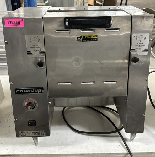 ROUNDUP VERTICAL HAMBURGER BROILER.