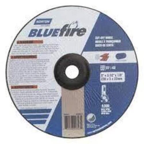 DESCRIPTION: (6) CUT OFF WHEEL BRAND/MODEL: NORTON BLUEFIRE #66252543221 RETAIL$: $8.87 EA SIZE: 6X.045X7/8 QTY: 6