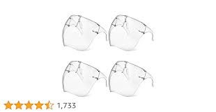(4) CASES OF (20) FACE SHIELDS WITH GLASSES