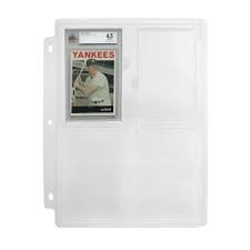 (2) CASES OF (25) PACKS OF COLLECTIBLE CARDS STORAGE PAGES