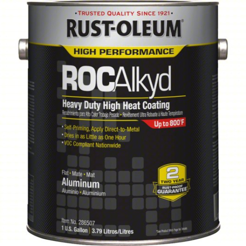 (2) ALUMINUM HIGH HEAT COATING