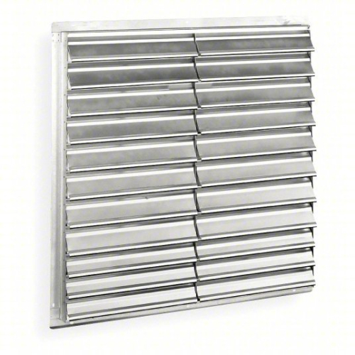 (2) BACKDRAFT DAMPER, GABLE SHUTTERS