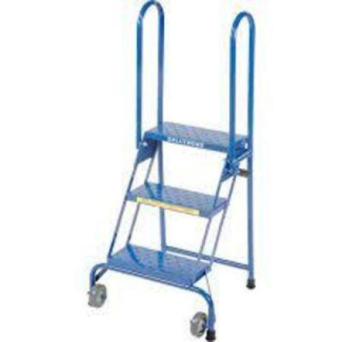 DESCRIPTION: (1) FOLDING STEP LADDER BRAND/MODEL: LOCK-N-STOCK #LS3247 INFORMATION: BLUE RETAIL$: $141.95 SIZE: 28-1/2 TALL QTY: 1