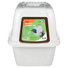 (1) ENCLOSED CAT LITTER PAN