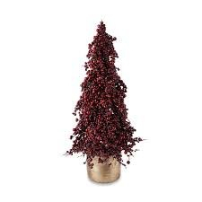 (1) RED BERRY TREE DECORATION