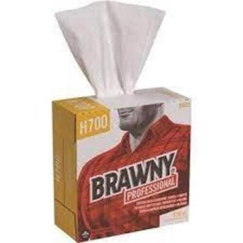 DESCRIPTION: (3) DISPOSABLE CLEANING TOWELS BRAND/MODEL: BRAWNY #H700 RETAIL$: $53.00 TOAL SIZE: 300 WIPES PER BOX QTY: 3