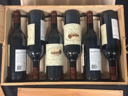 (12) - BOTTLES OF VINTAGE CHATEAU DE LA HAUTE LIBARDE RED WINE CIRCA 2000