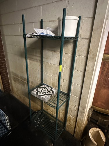 24" X 12" THREE TIER COATED WIRE SHELF