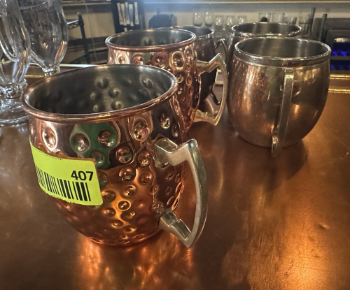 (5) ASSORTED MOSCO MULE MUGS