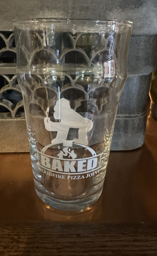 (24) LOGO PILSNER GLASSES