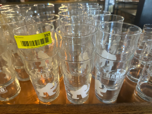 (24) LOGO PILSNER GLASSES