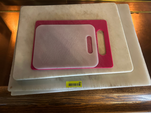 (5) PLASTIC CUTTING BOARDS