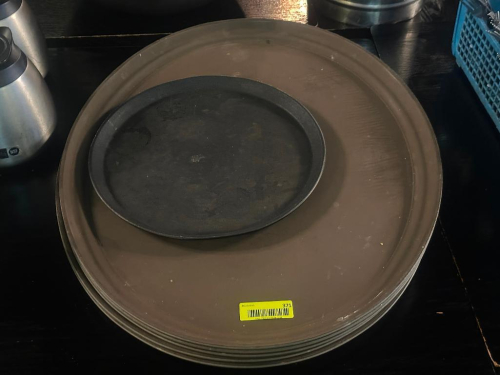 (5) 27" OVAL SERVING TRAYS