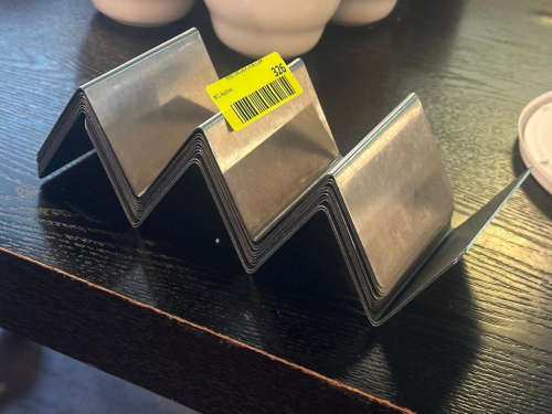 (10) STAINLESS TACO TRAYS