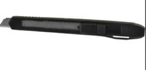 DESCRIPTION: (1) BAG OF APPROX (20) SNAP BLADE KNIFE BRAND/MODEL: PHC #06526156 INFORMATION: BLACK RETAIL$: $.90 PER KNIFE QTY: 1