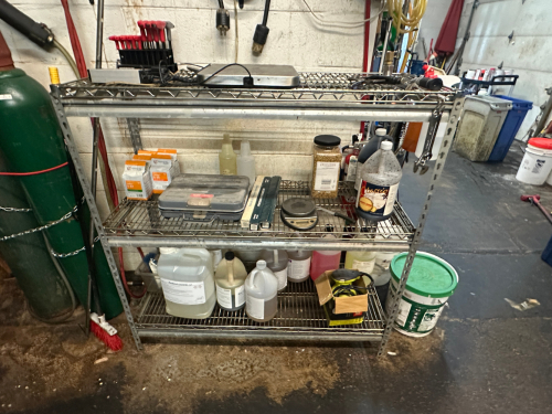 60" X 24" THREE TIER WIRE SHELF