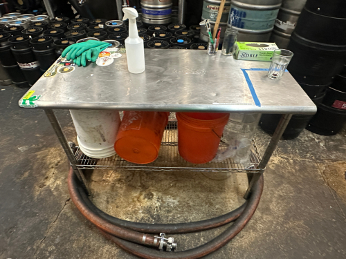 50" X 30" STAINLESS TABLE