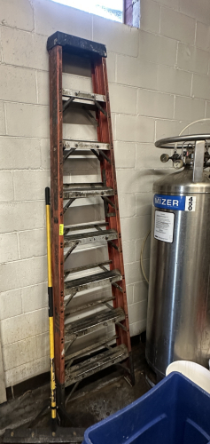 8' FIBERGLASS LADDER