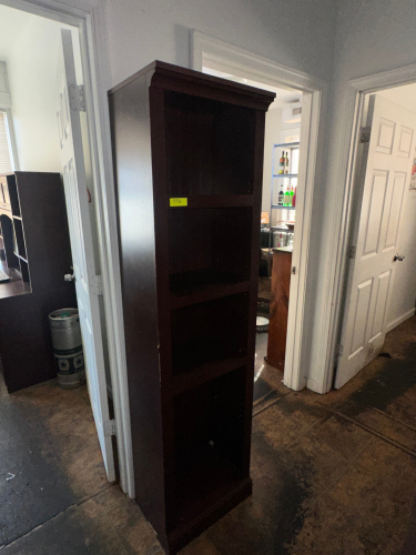15" WIDE WOODEN ACCENT BOOK SHELF