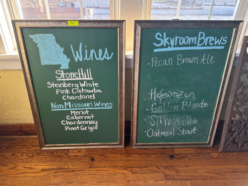 (2) 36" X 24" FRAMED CHALK BOARD MENUS