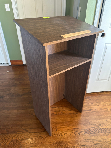 LAMINATE WOOD PODIUM / HOSTESS STAND.